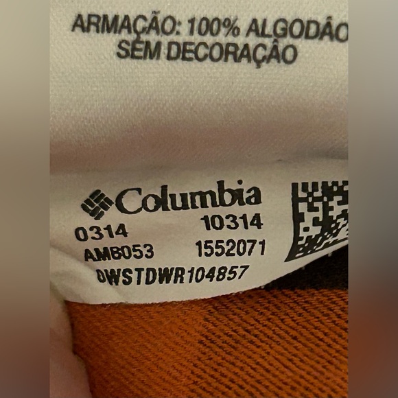 COLUMBIA Button Up Shirt Men's Size XL Plaid Checks Orange and‎ Brown - Picture 8 of 11